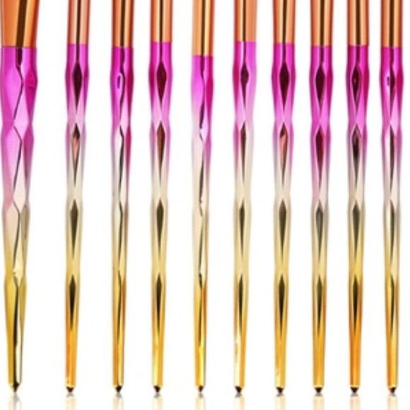 20-Pc Pink/Yellow Prof. Make-Up Brush Set - Picture 5 of 7